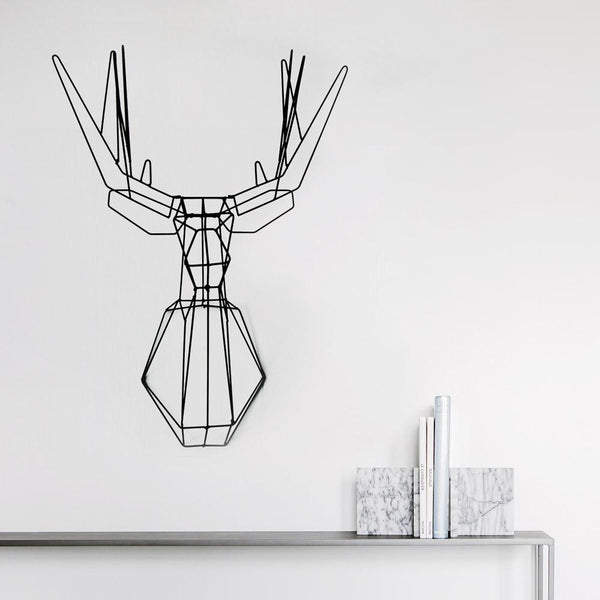 Wireframe deer head