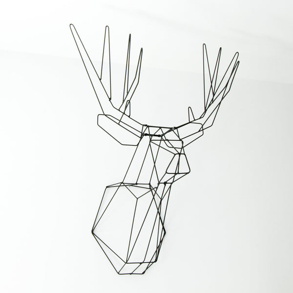 Wireframe deer head