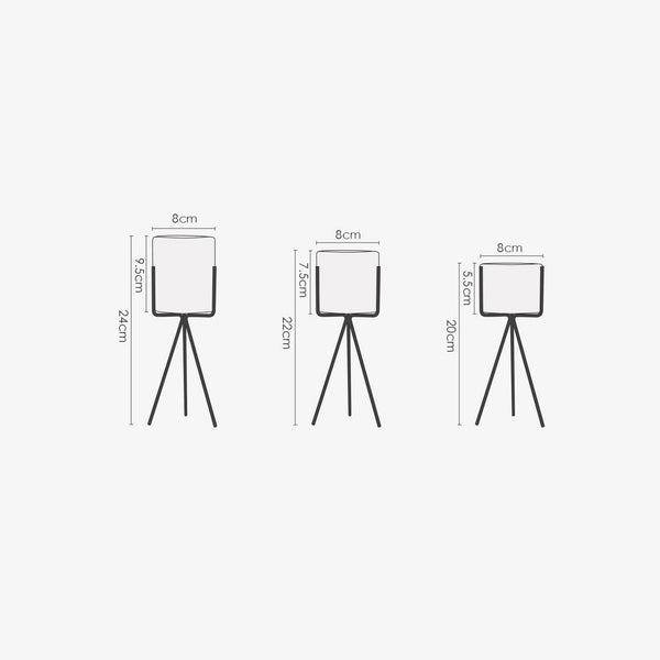 Tall Tripod Planter (set of 3 pcs)